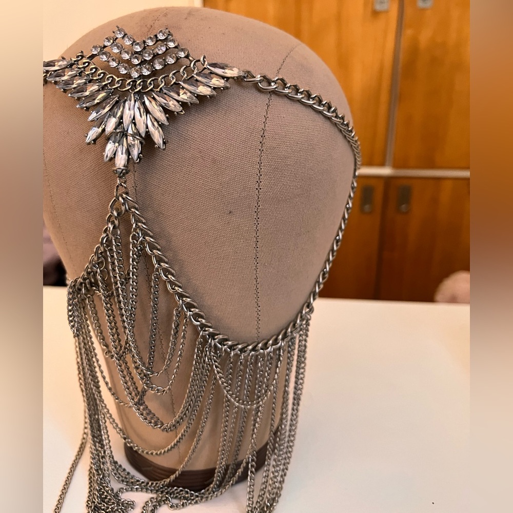 Handmade Face chain Costume accessories Tribal mask